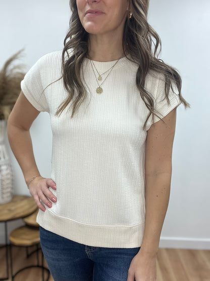 The Isra Short Sleeve Knit Top