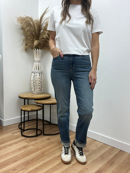 The Nadia High Rise Straight Leg Jeans