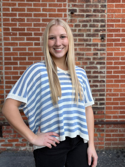 The Maren Oversized V Neck Knit Top