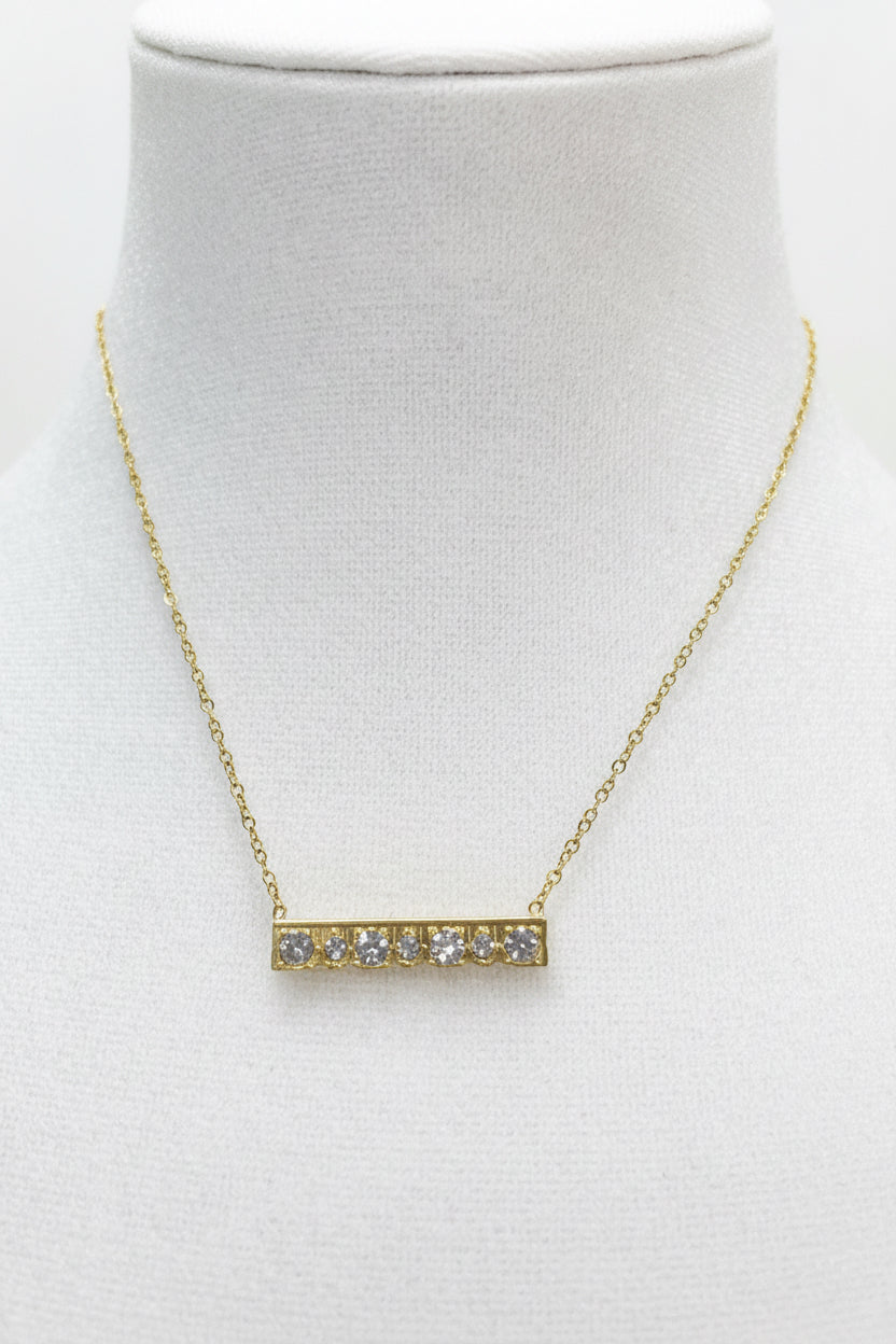 The Elora Diamond Bar Necklace