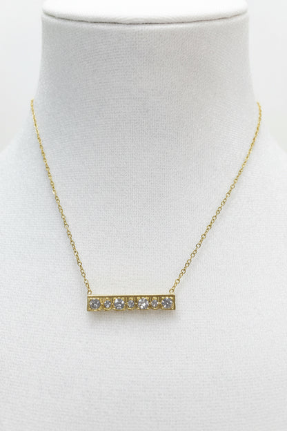 The Elora Diamond Bar Necklace