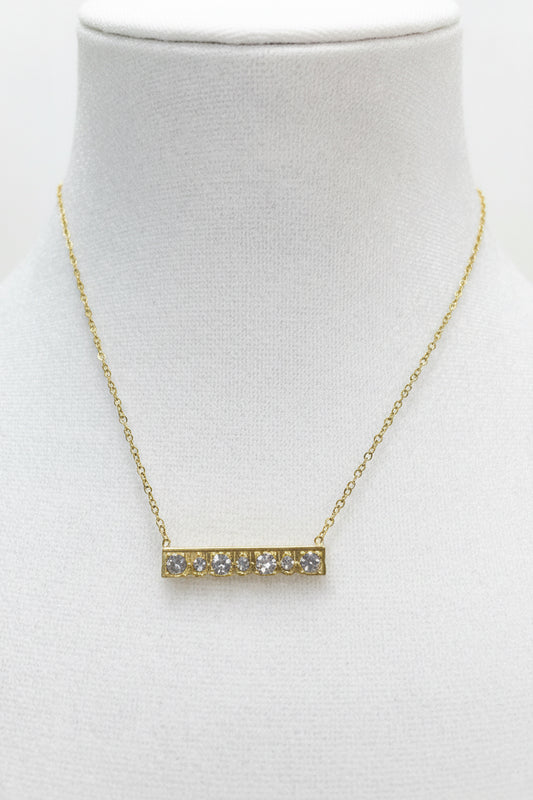 The Elora Diamond Bar Necklace