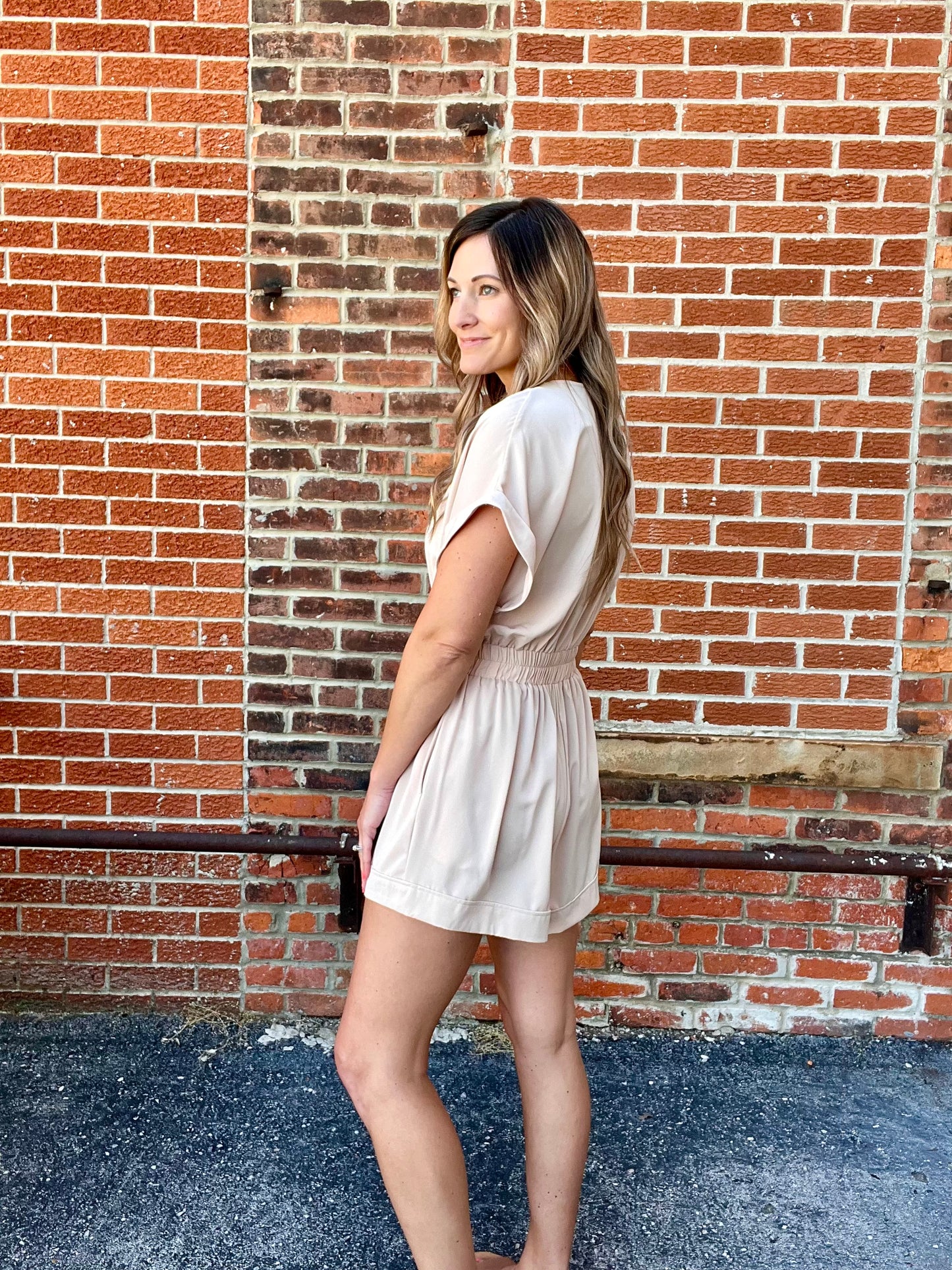 The Susan Short Sleeve Romper