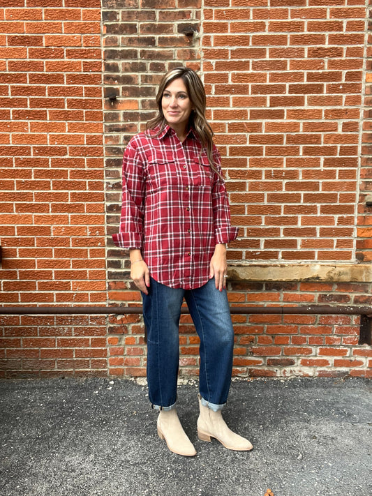 The Kelyn Red Plaid Flannel
