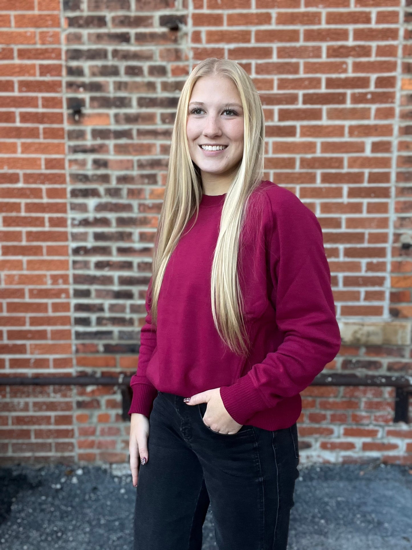 BEST SELLER The Lea Ribbed Side Sweatshirt