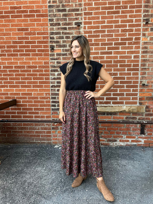 The Lizzy Floral Skirt