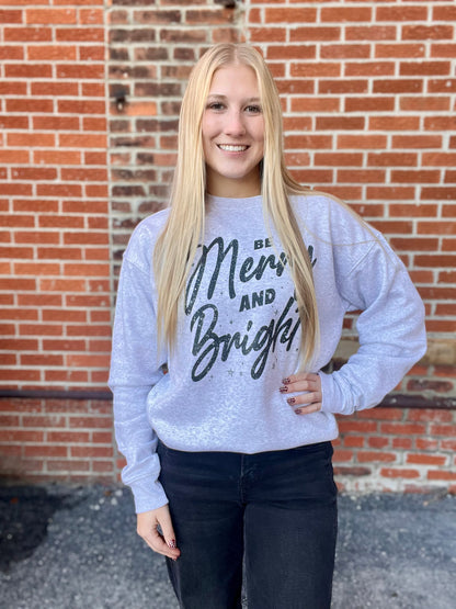 The Merry And Bright Holiday Pullover Sweatshirt