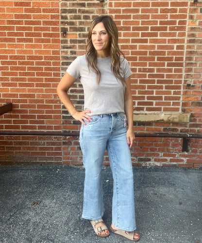 The Skyler Slub Short Sleeve Top