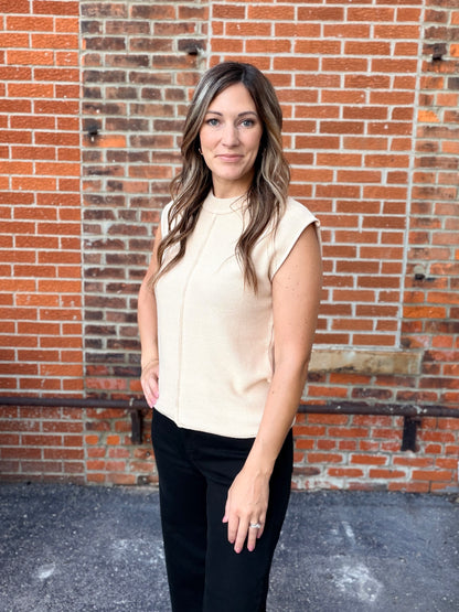 The Jensen Front Ripped Knit Top