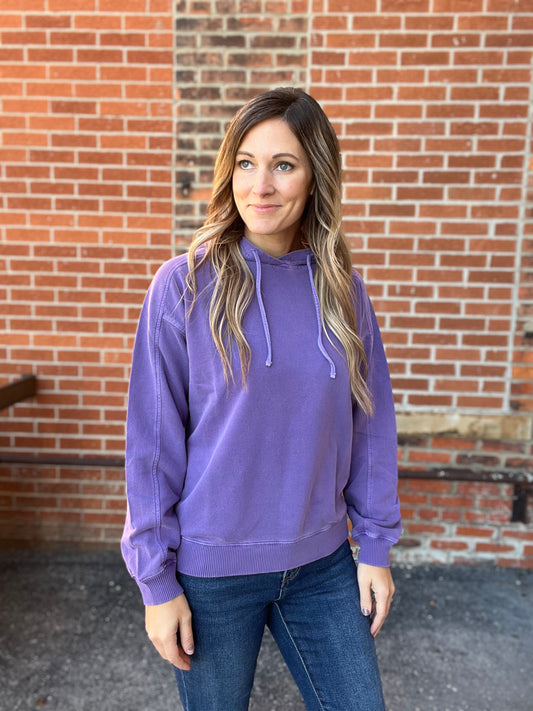 The Violet Drawstring Hoodie