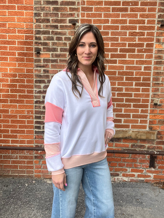 The Secor Colorblock Stripe Long Sleeve Top