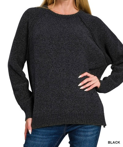The Kollins Chenille Raglan Sweater