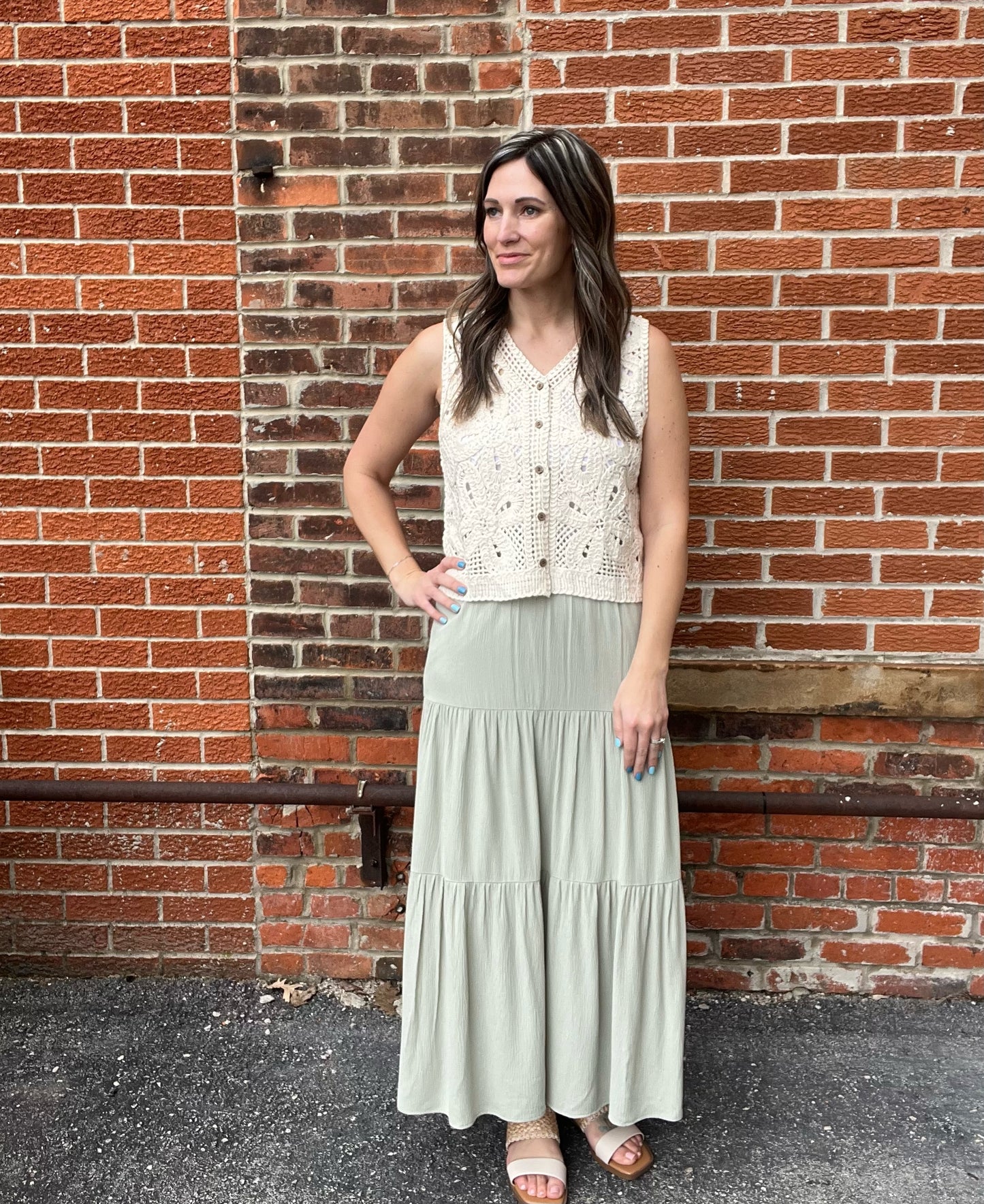 The Maven Tiered Maxi Shirt
