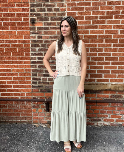 The Maven Tiered Maxi Shirt