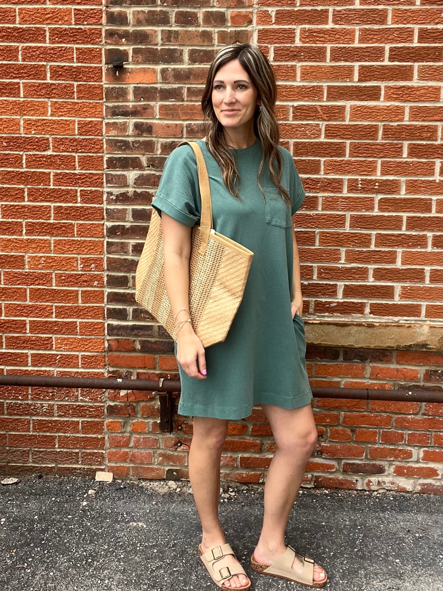 The Elara Relaxed Pocketed Dress