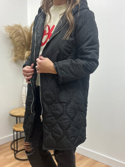 The Raven Black Puffer Jacket