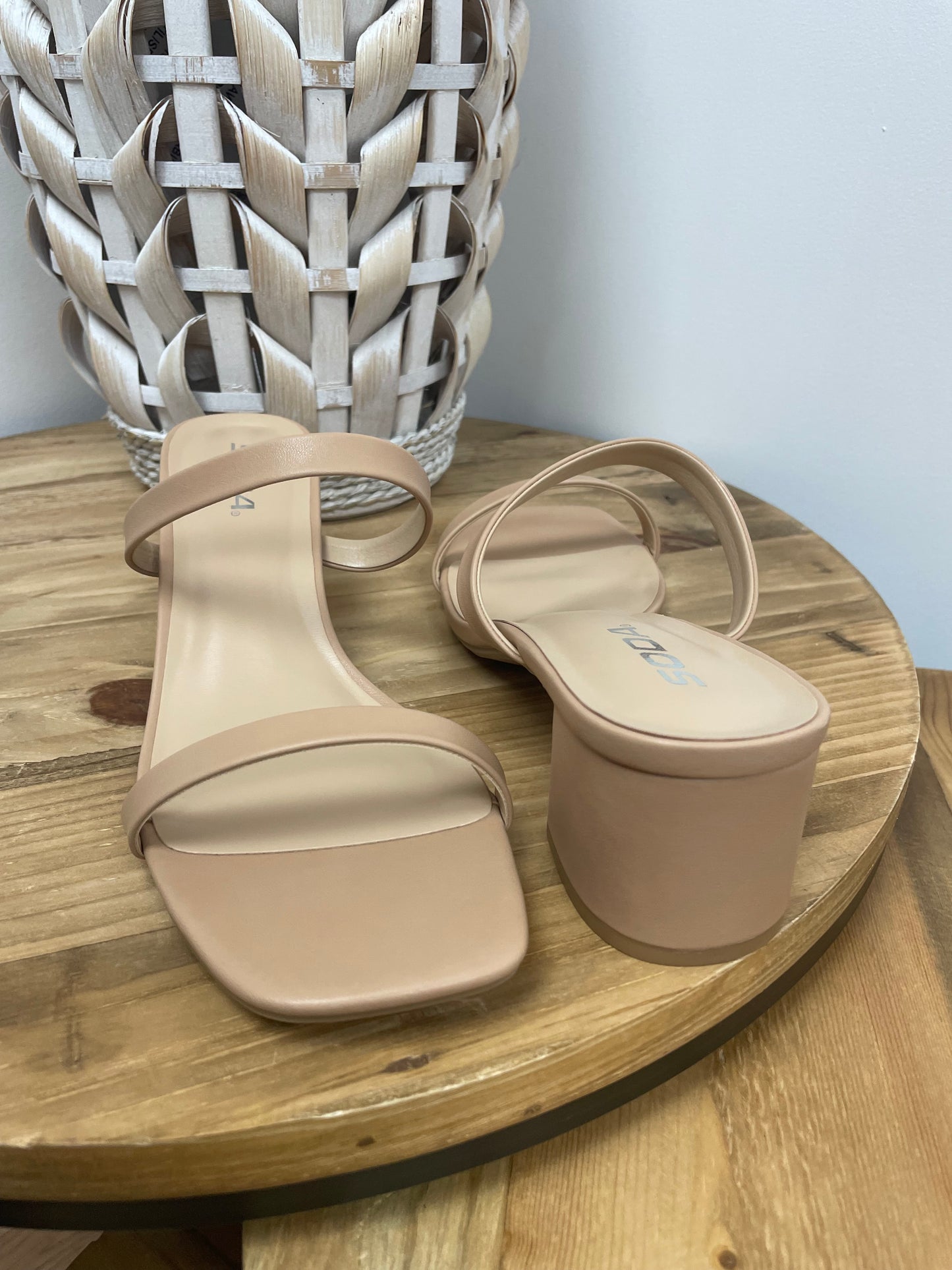 The Amelia Taupe Heels