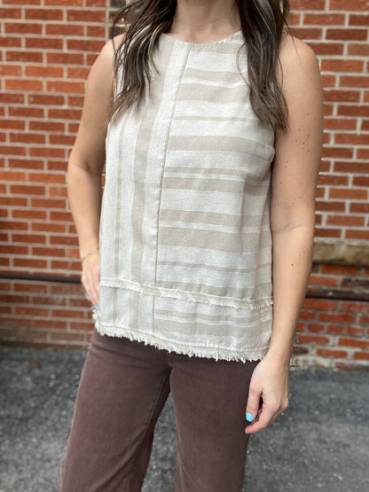 The Maddisen Linen Sleevless Top