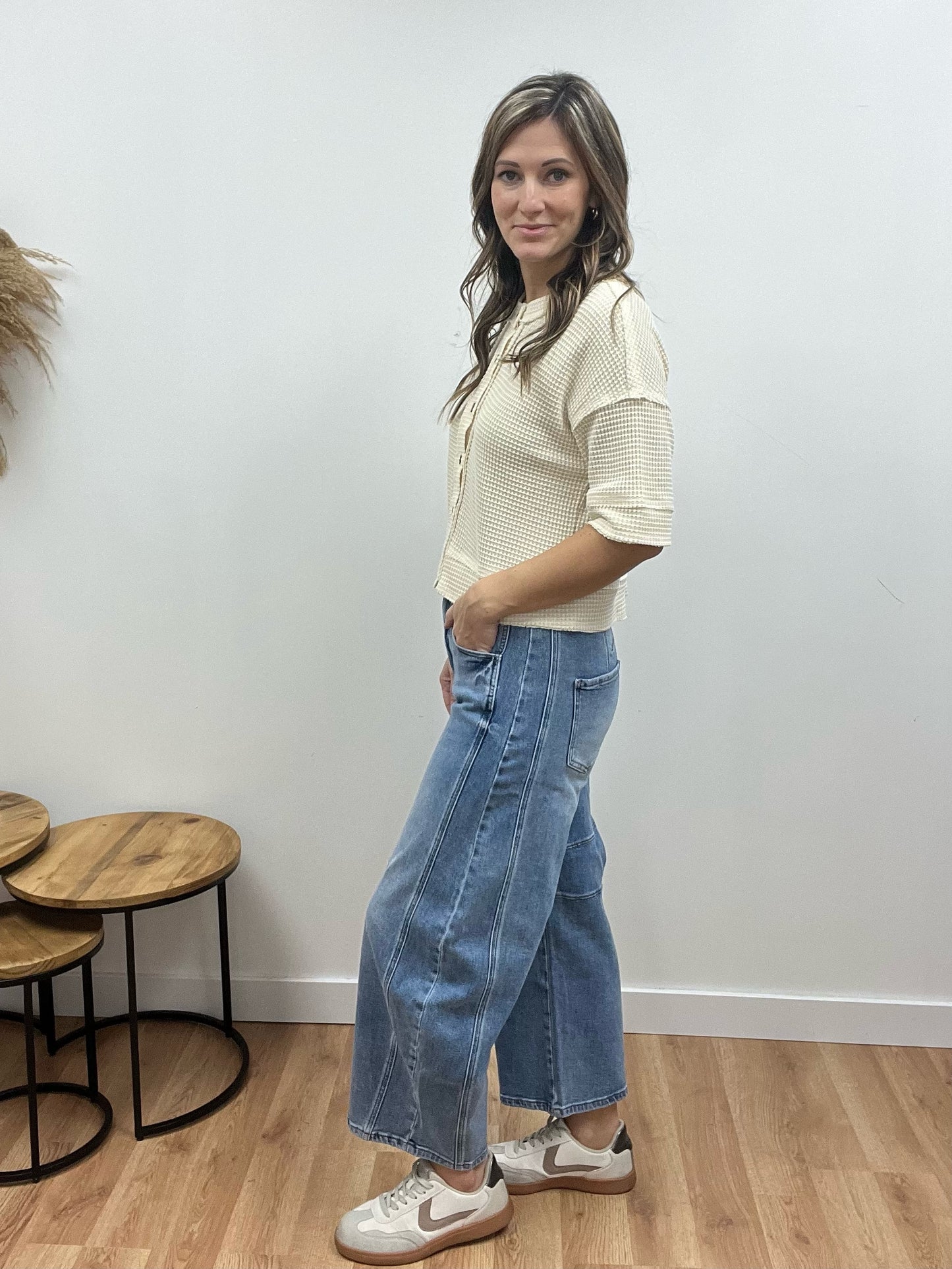 The Tinsley Wide Leg Barrel Jeans