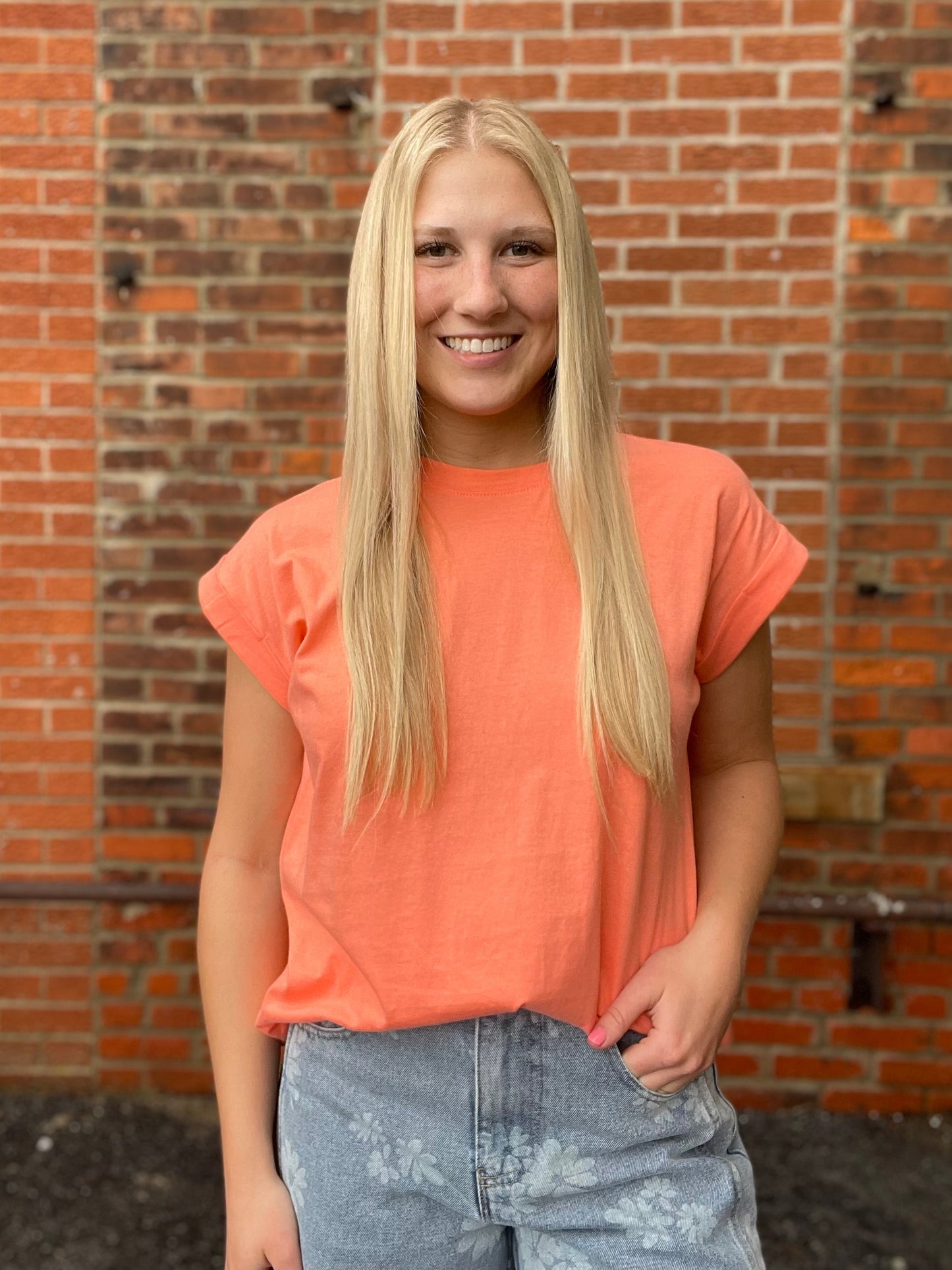 The Trisha Solid Basic Short Sleeve Top