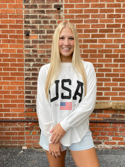 The Patriot USA Graphic Long Sleeve Top