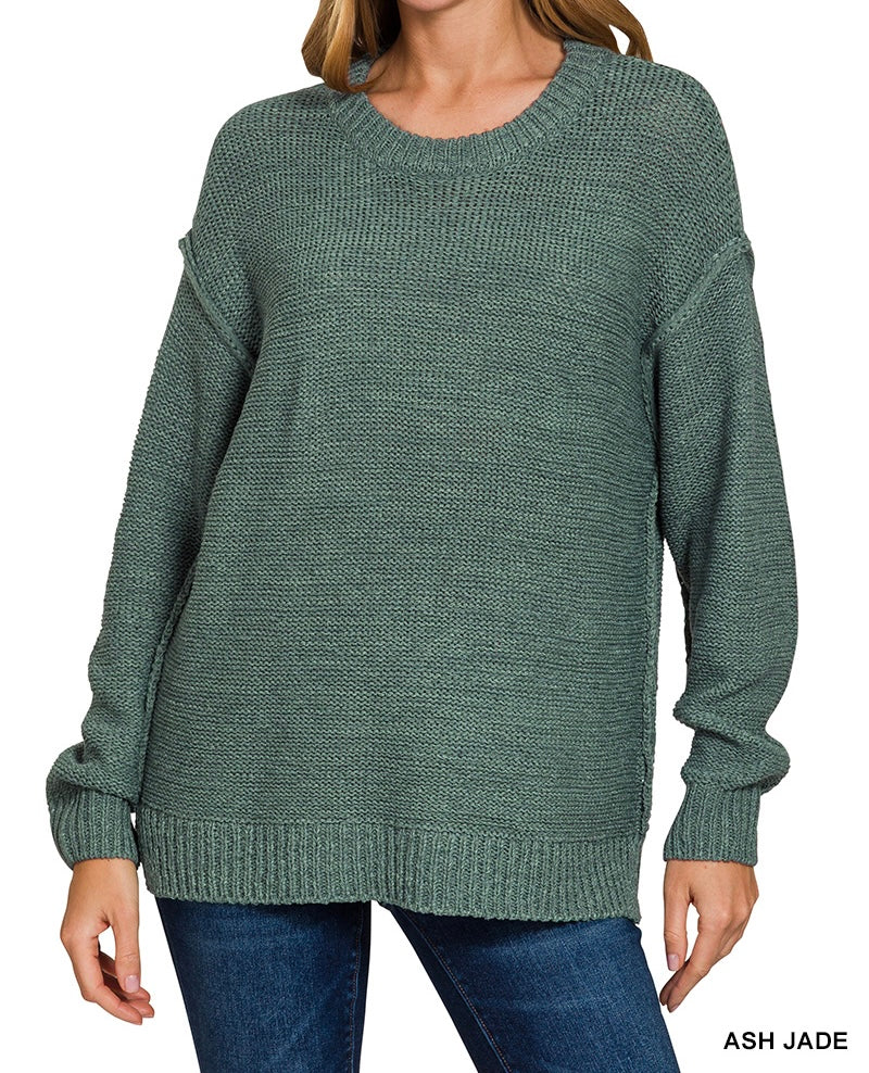 The Riaum Unique Exposed Seam Sweater