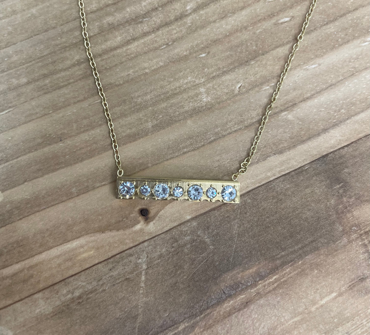 The Elora Diamond Bar Necklace