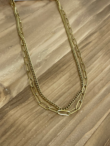 The Double Stacked Chain Necklace