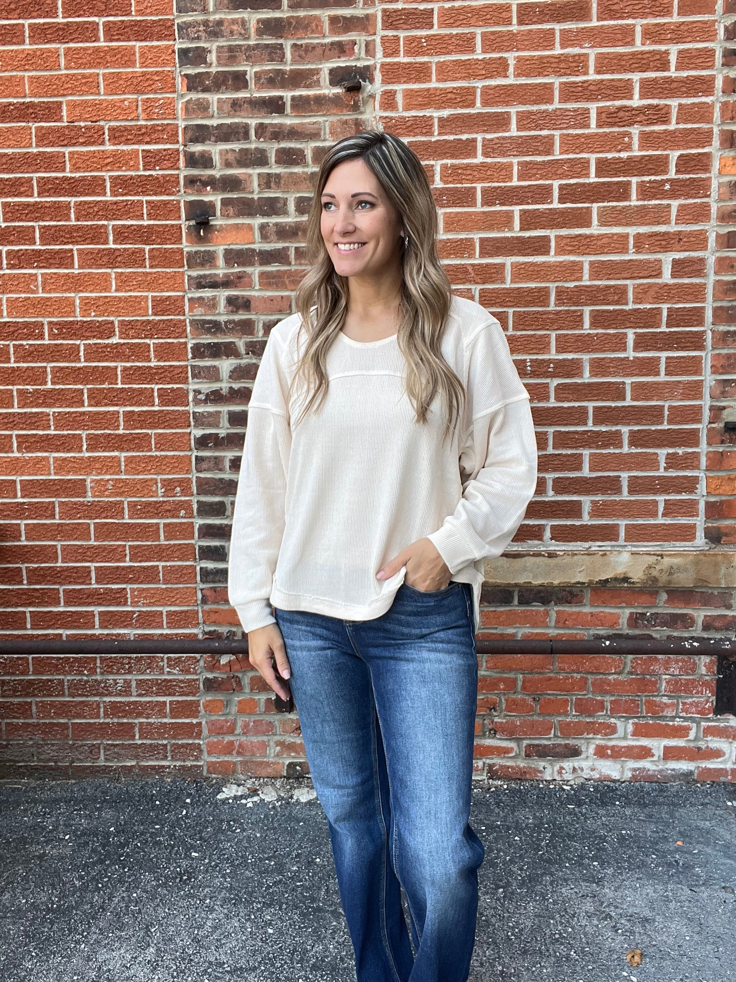 The Camberlyn Cream Thermal Top