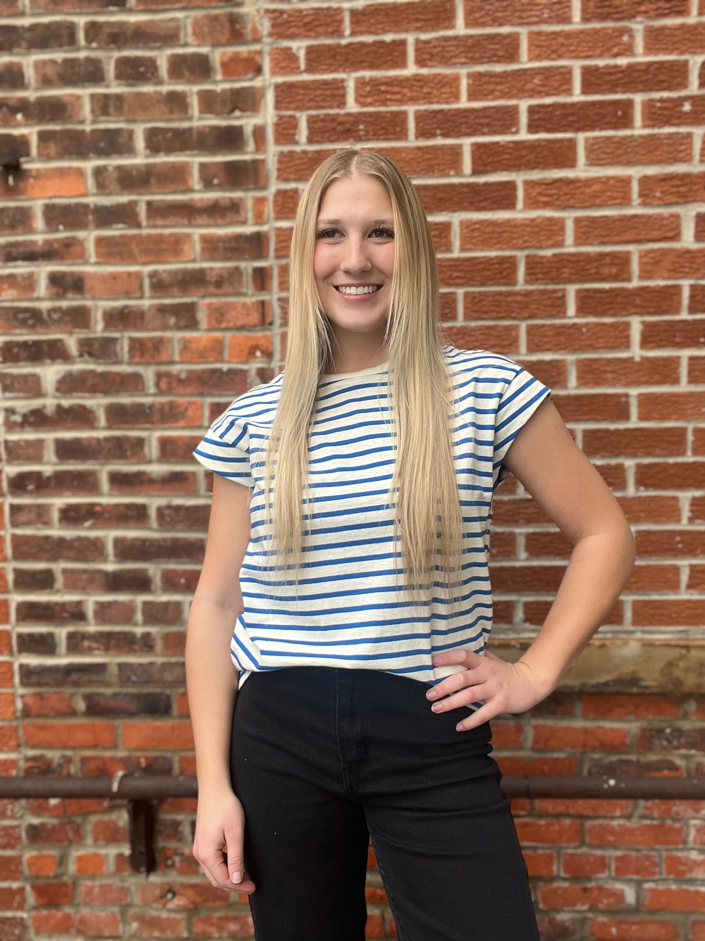 The Marlow Casual Cotton Stripe Top