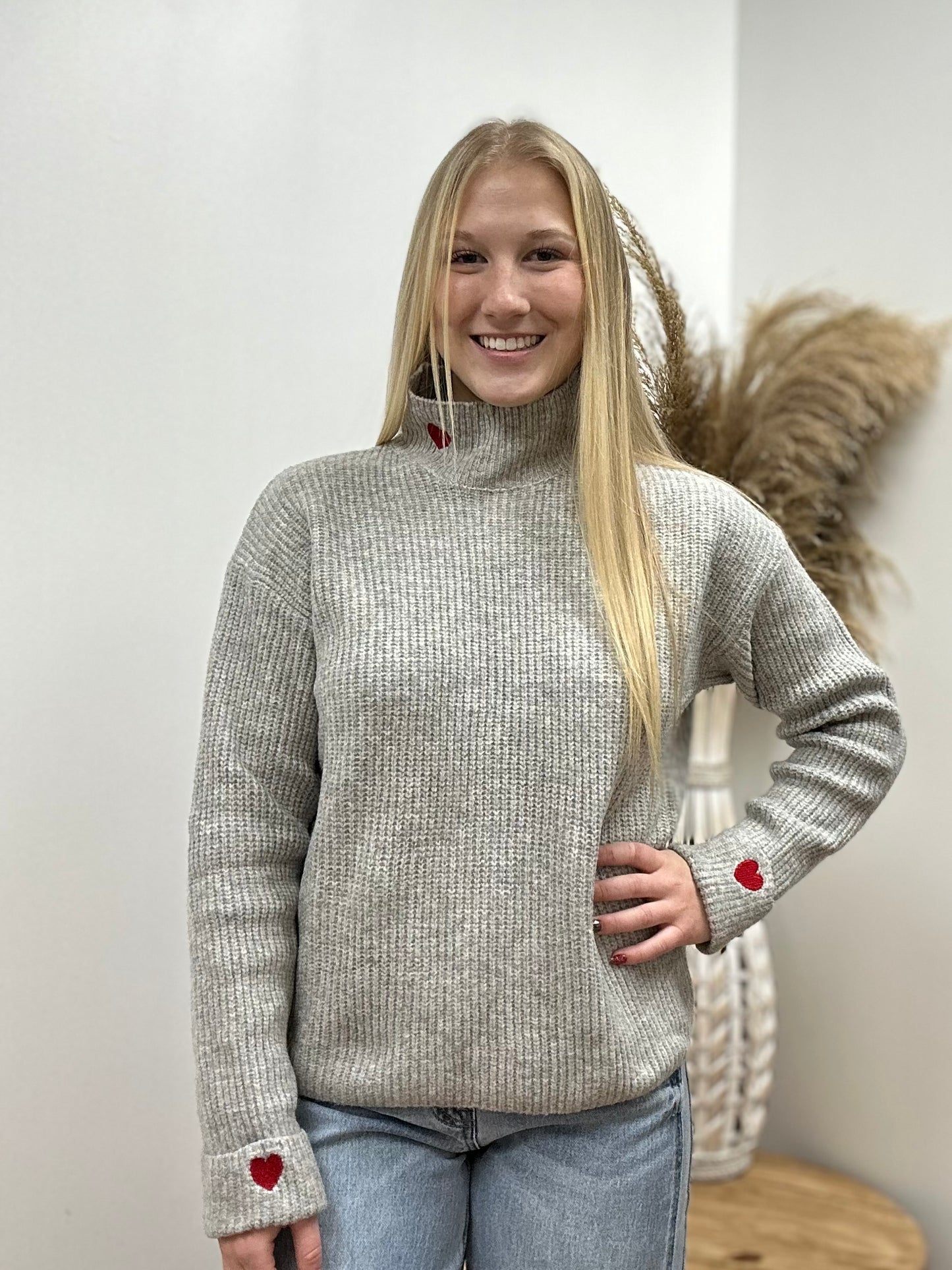 The Maylor “Love Note” Heart Sweater