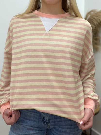 The Nectar Pullover Striped Crewneck