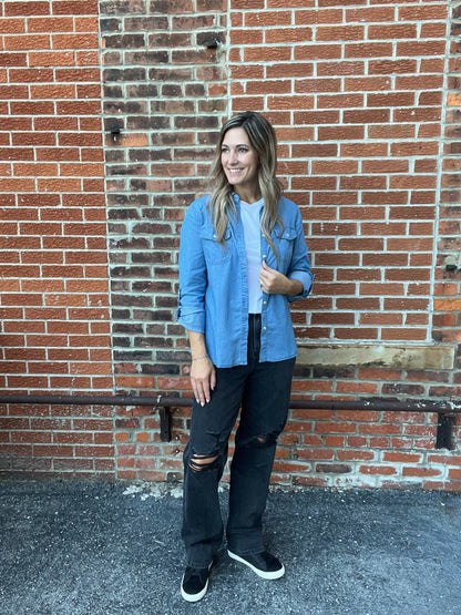 The Cami Denim Long Sleeve