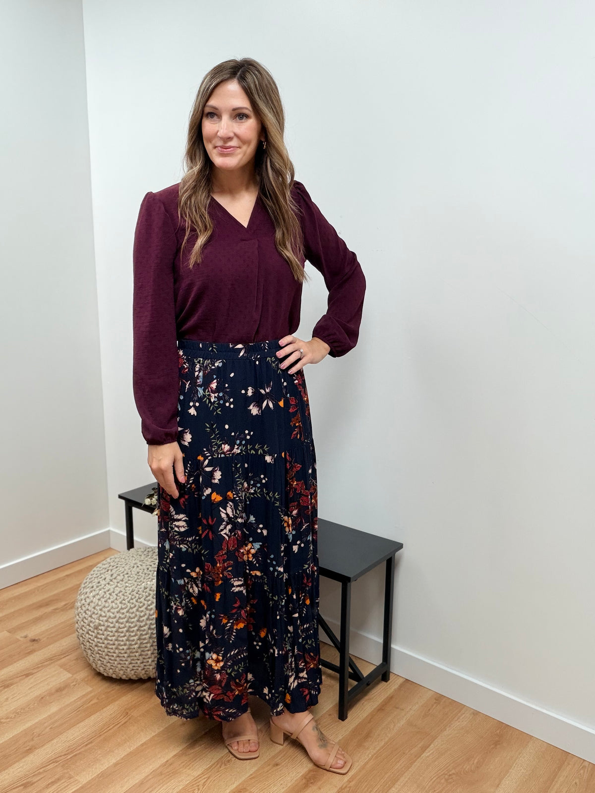 The Lottie Floral Layered Skirt