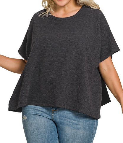 The Rockford Oversized Slub Curvy Top