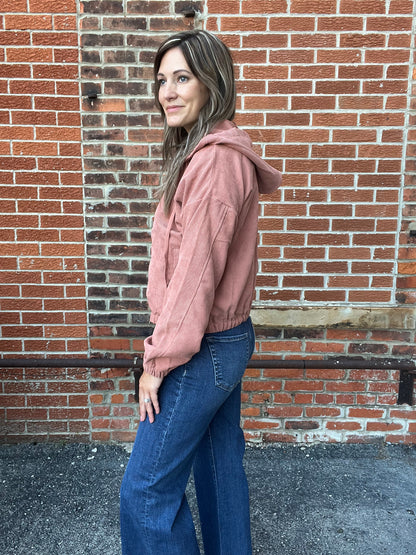 The Aven Corduroy Zip Up Jacket