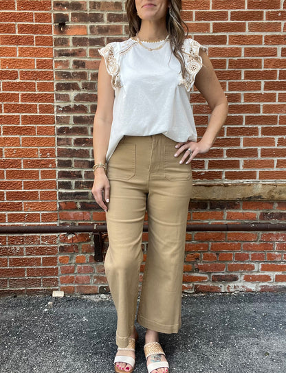 The Mae Soft Wash Wide Leg Pants