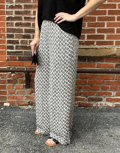 The Marlow Flowy Wide Leg Printed Pants