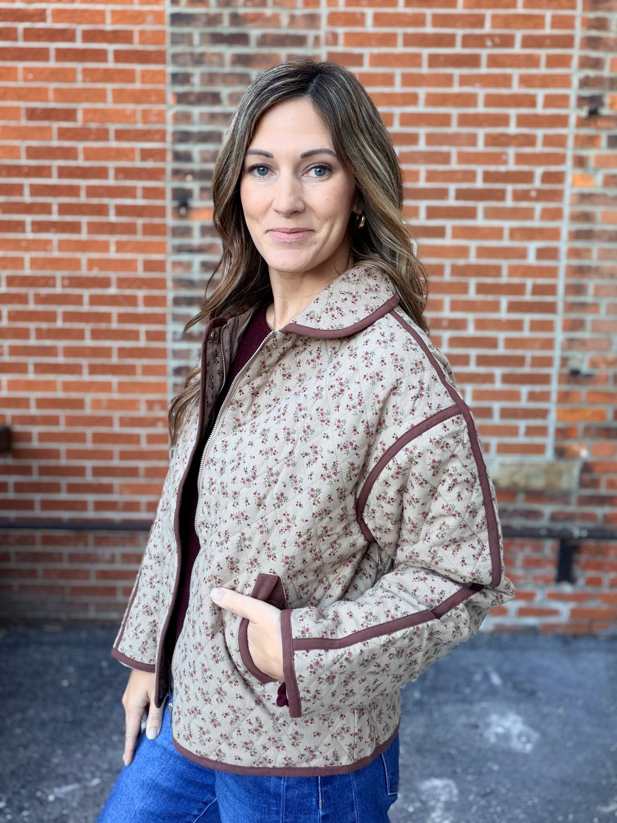 The Primrose Floral Quilted Jacket