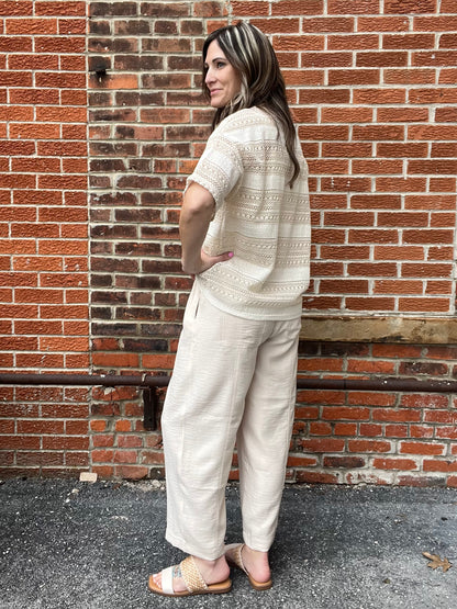 The Decklynn Cropped Pull On Pants