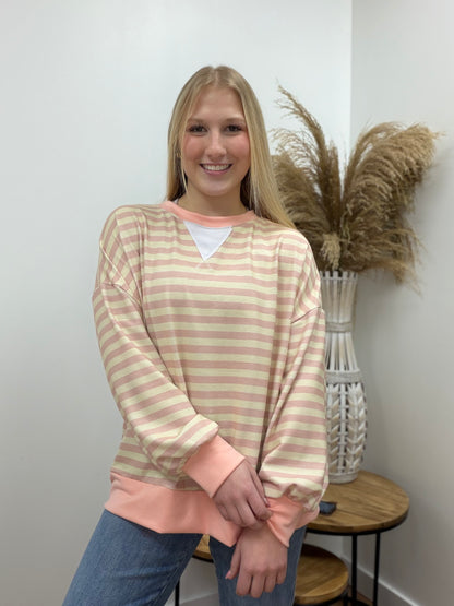The Nectar Pullover Striped Crewneck