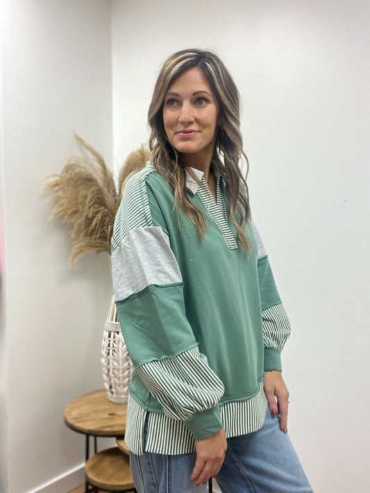 The Bowlen Color Block Pullover