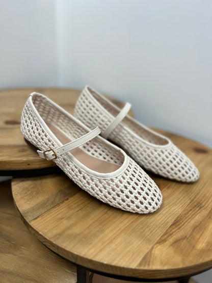 The Delha Woven Ballet Flat