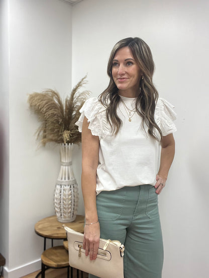 The Phoenix Embroidered Short Sleeve Top