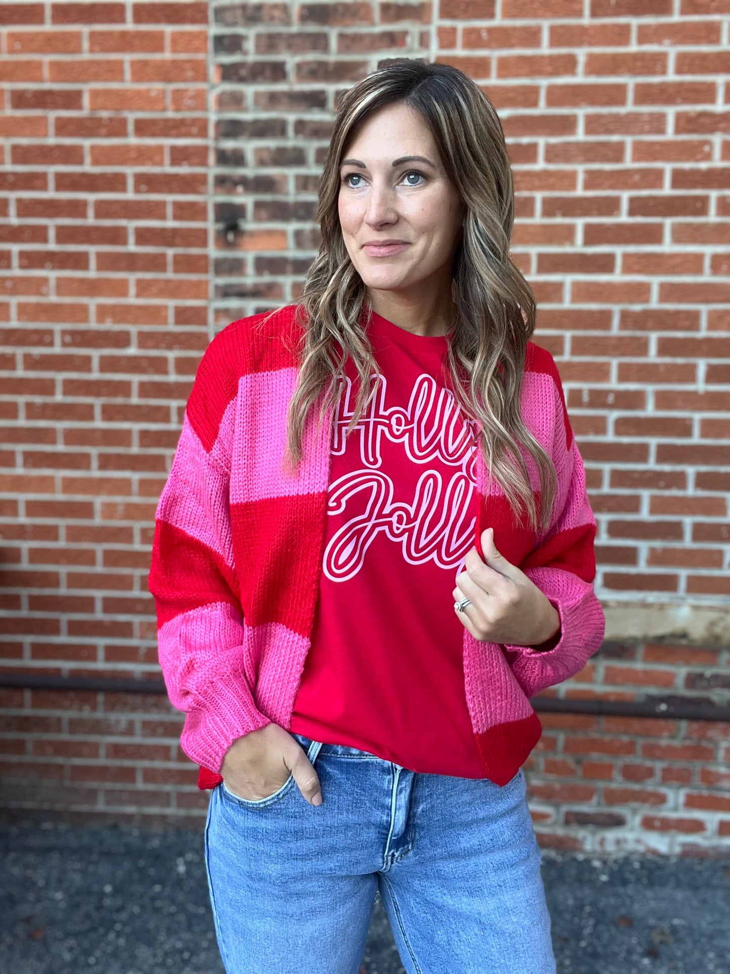 The Birkley Loose Color Block Cardigan