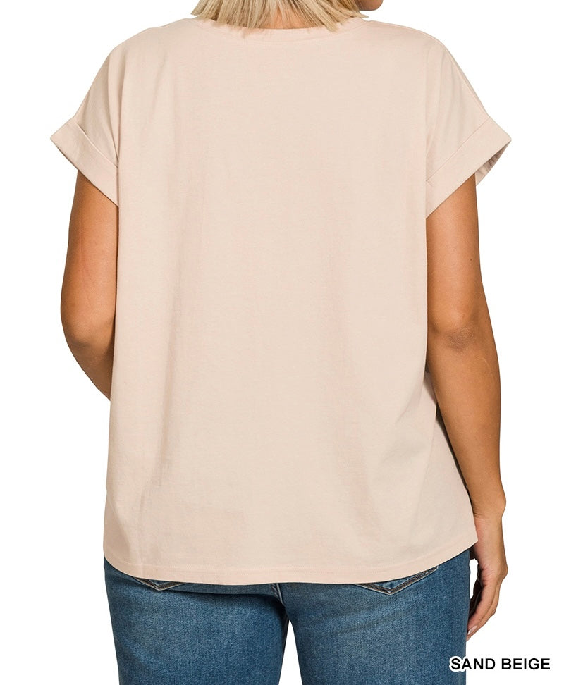 The Kirsten Curvy Basic Tee