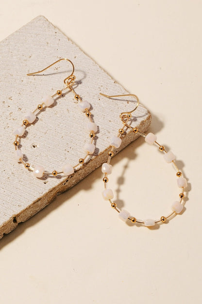 The Beaded Dangle Earrings