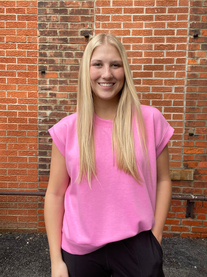 The Saylor Scuba Short Sleeve Top