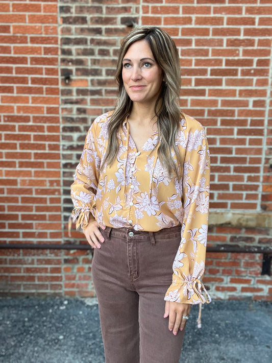 The Sienna Ruffle Frilled Floral Blouse