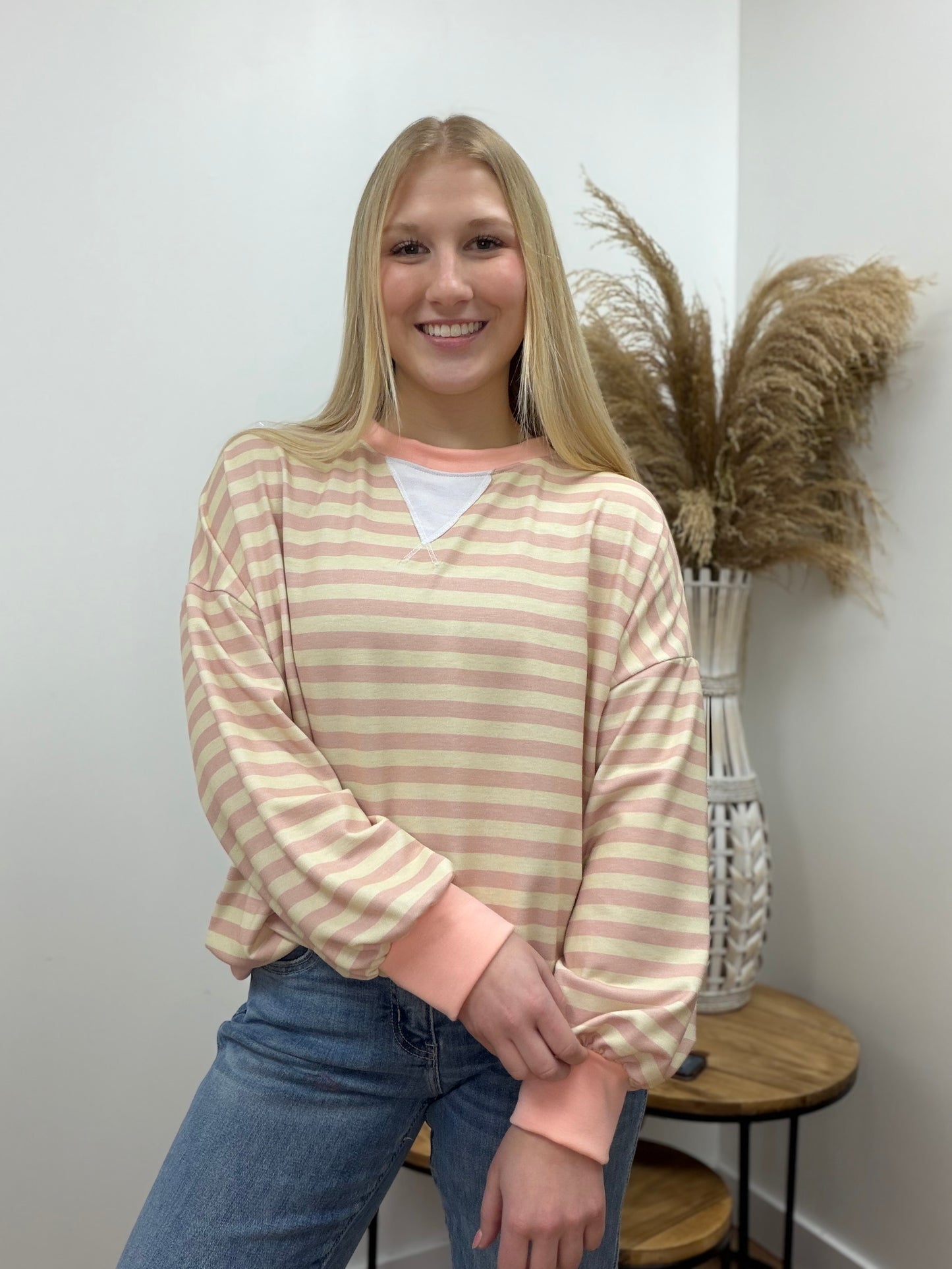 The Nectar Pullover Striped Crewneck